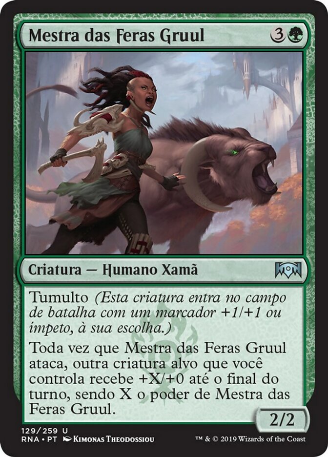 Mestra das Feras Gruul / Gruul Beastmaster - Magic: The Gathering - MoxLand