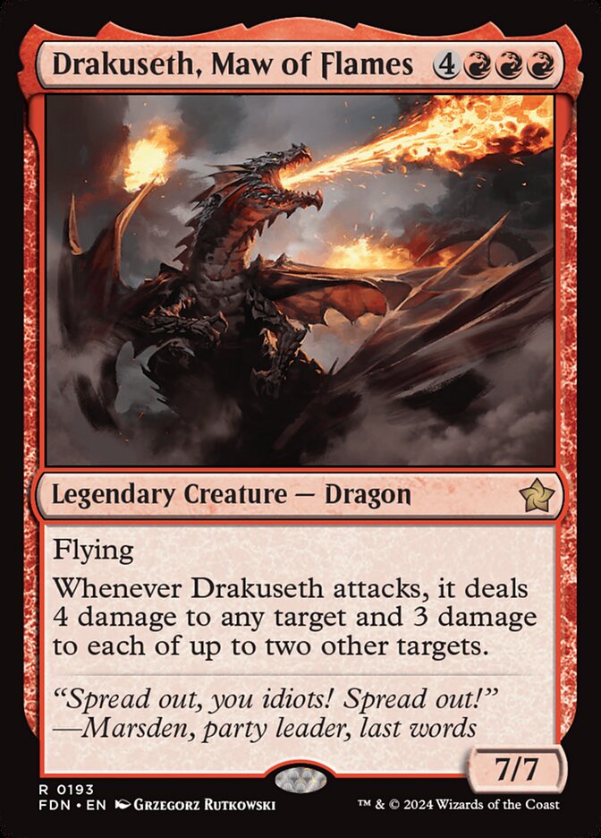 Drakuseth, Gorja das Chamas / Drakuseth, Maw of Flames - Magic: The Gathering - MoxLand