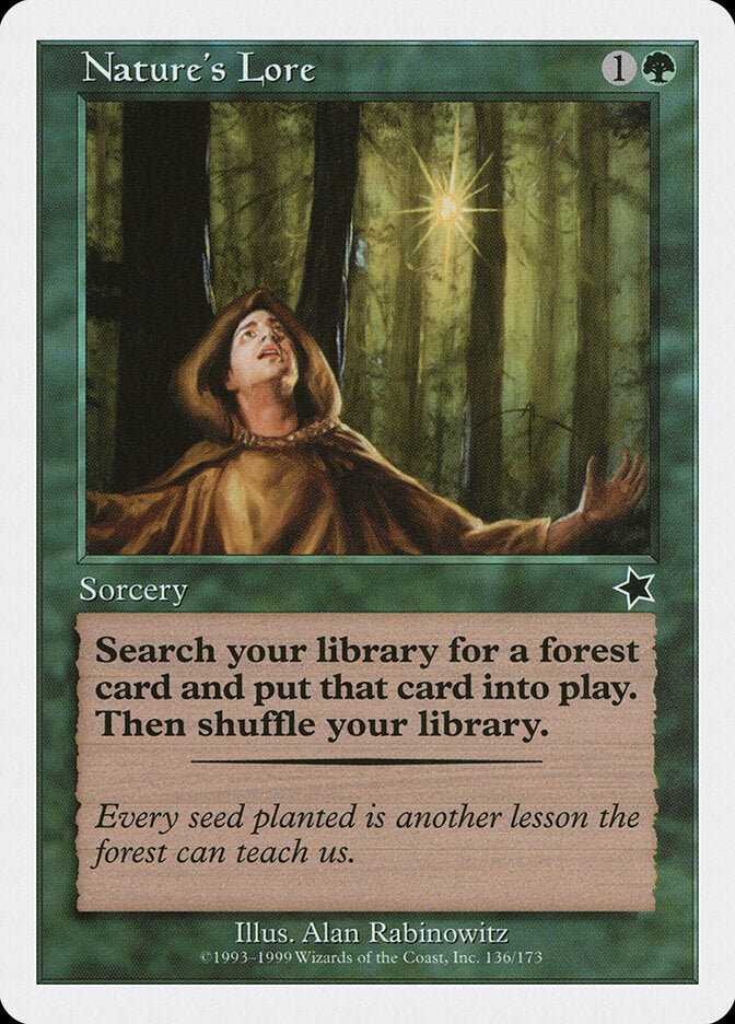 Sabedoria da Natureza / Nature's Lore - Magic: The Gathering - MoxLand