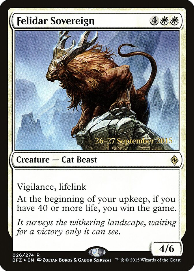 Soberano Felidar / Felidar Sovereign - Magic: The Gathering - MoxLand