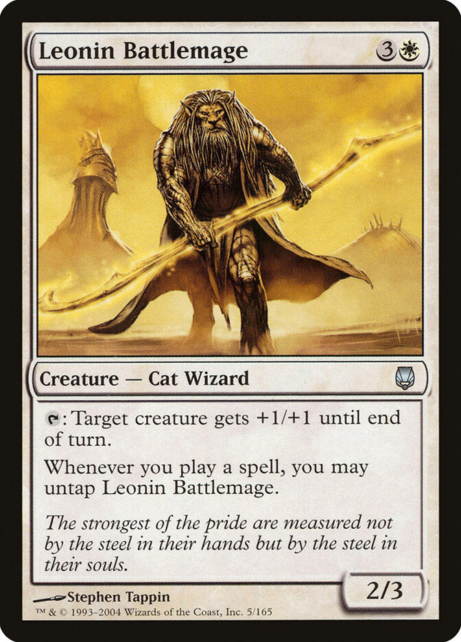 Mago de Combate Leonino / Leonin Battlemage - Magic: The Gathering - MoxLand