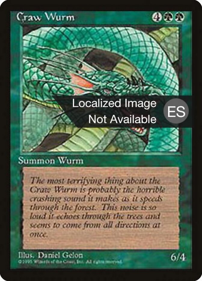 Serpente Terrestre de Craw / Craw Wurm - Magic: The Gathering - MoxLand