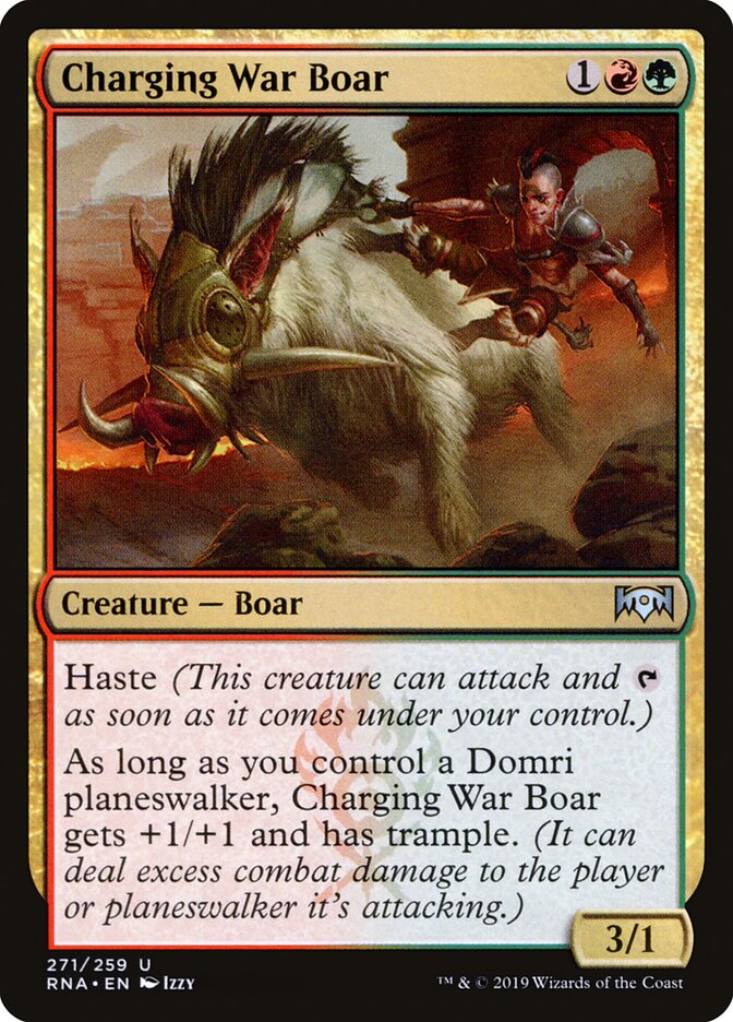 Javali de Guerra em Carga / Charging War Boar - Magic: The Gathering - MoxLand