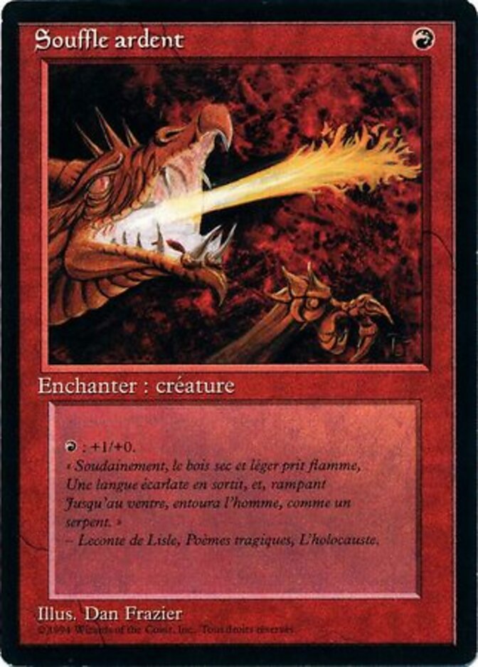 Hálito de Fogo / Firebreathing - Magic: The Gathering - MoxLand