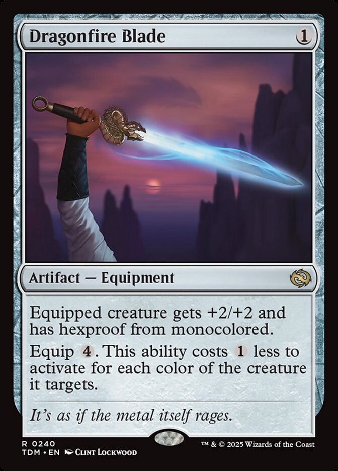 Lâmina do Fogo Dracônico / Dragonfire Blade - Magic: The Gathering - MoxLand