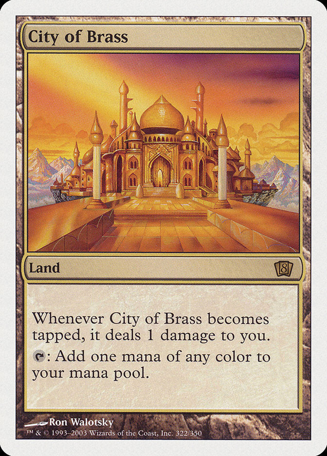 Cidade de Bronze / City of Brass - Magic: The Gathering - MoxLand