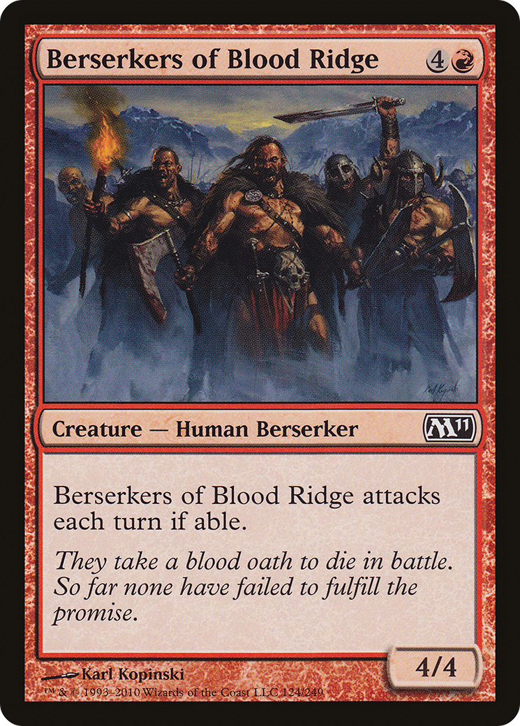 Amoques das Montanhas Sanguíneas / Berserkers of Blood Ridge - Magic: The Gathering - MoxLand