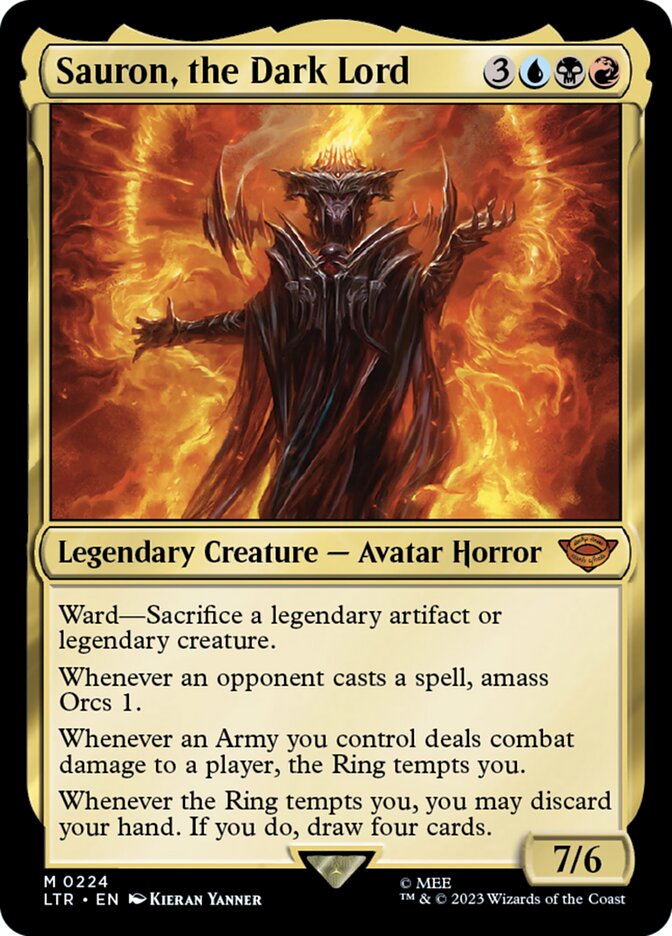 Sauron, o Senhor Sombrio / Sauron, the Dark Lord - Magic: The Gathering - MoxLand