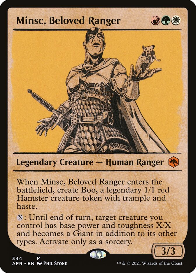 Minsc, Guardião Adorado / Minsc, Beloved Ranger - Magic: The Gathering - MoxLand