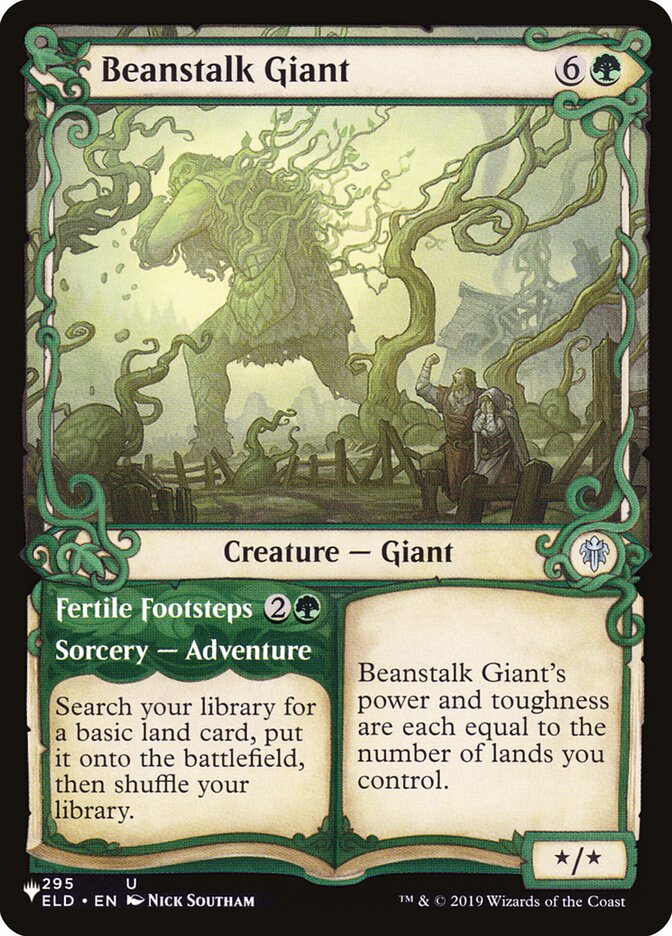 Beanstalk Giant / Fertile Footsteps - Magic: The Gathering - MoxLand