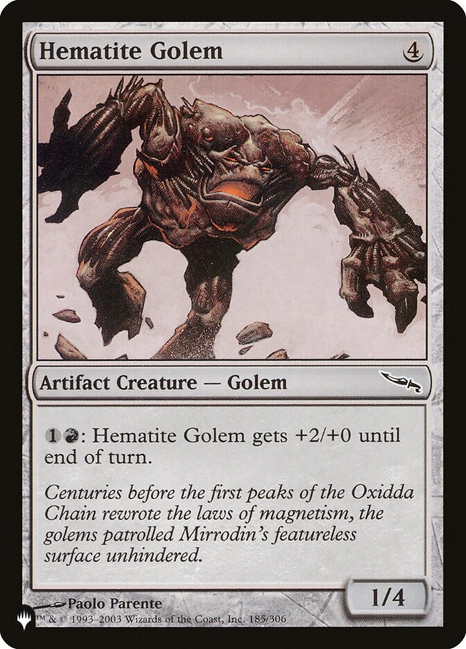 Golem de Hematita / Hematite Golem - Magic: The Gathering - MoxLand