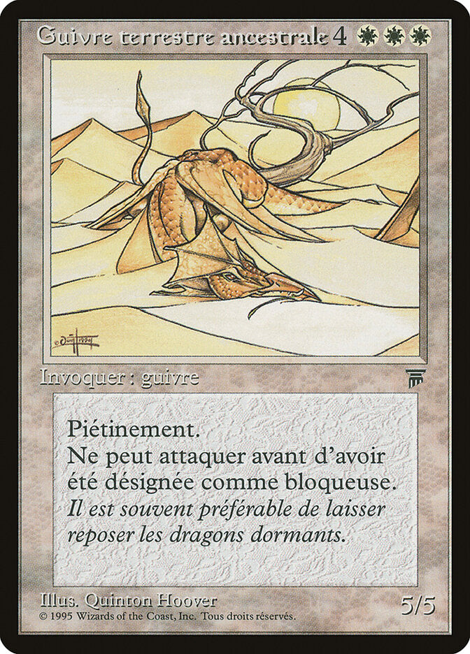 Serpente Terrestre Anciã / Elder Land Wurm - Magic: The Gathering - MoxLand