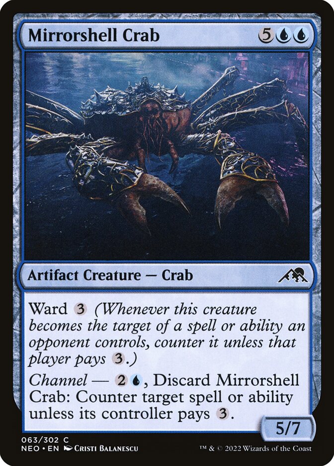 Caranguejo da Carapaça Espelhada / Mirrorshell Crab - Magic: The Gathering - MoxLand