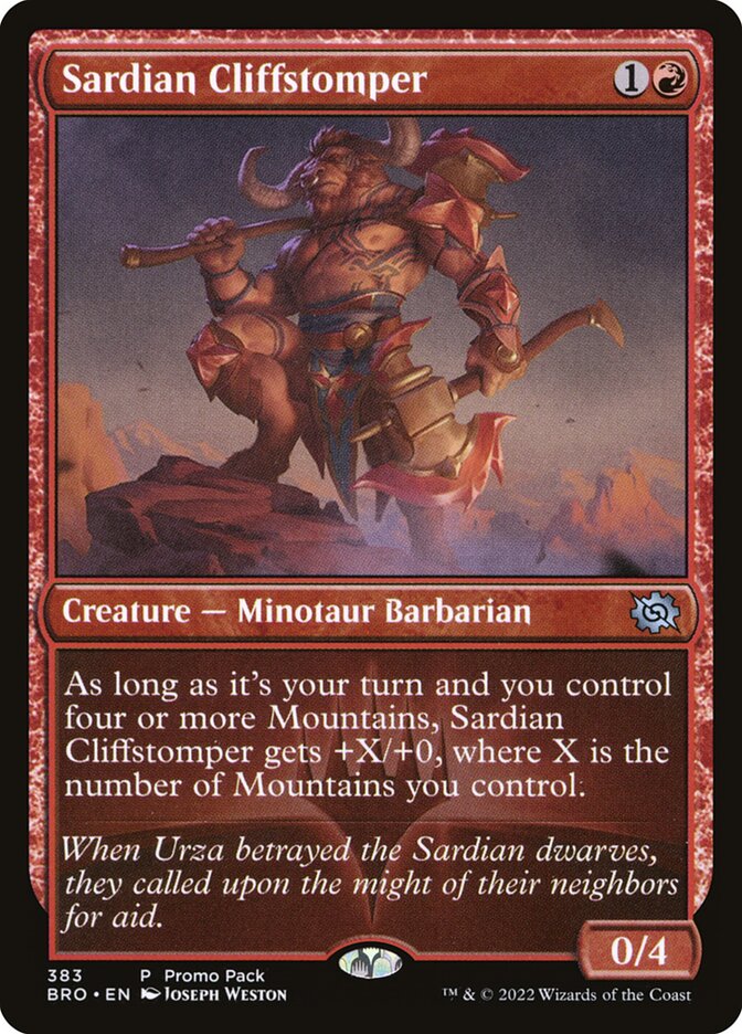Calca-penhasco Sardiano / Sardian Cliffstomper - Magic: The Gathering - MoxLand