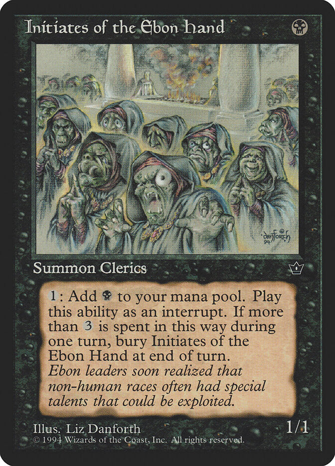 Iniciados da Mão de Ébano / Initiates of the Ebon Hand - Magic: The Gathering - MoxLand
