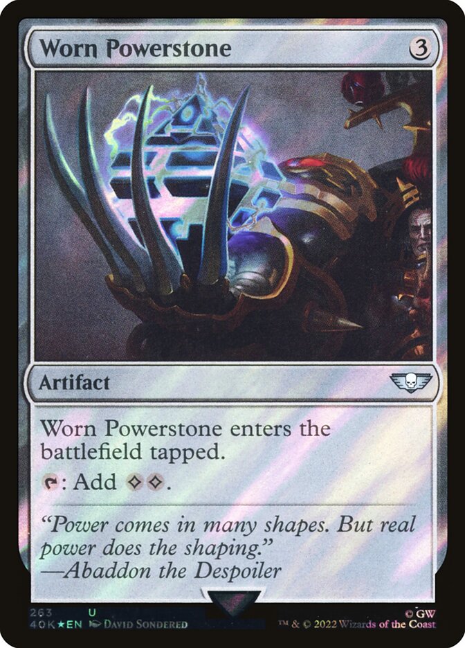 Pedra de Energia Gasta / Worn Powerstone - Magic: The Gathering - MoxLand