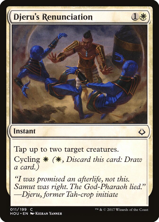 Renúncia de Djeru / Djeru's Renunciation - Magic: The Gathering - MoxLand