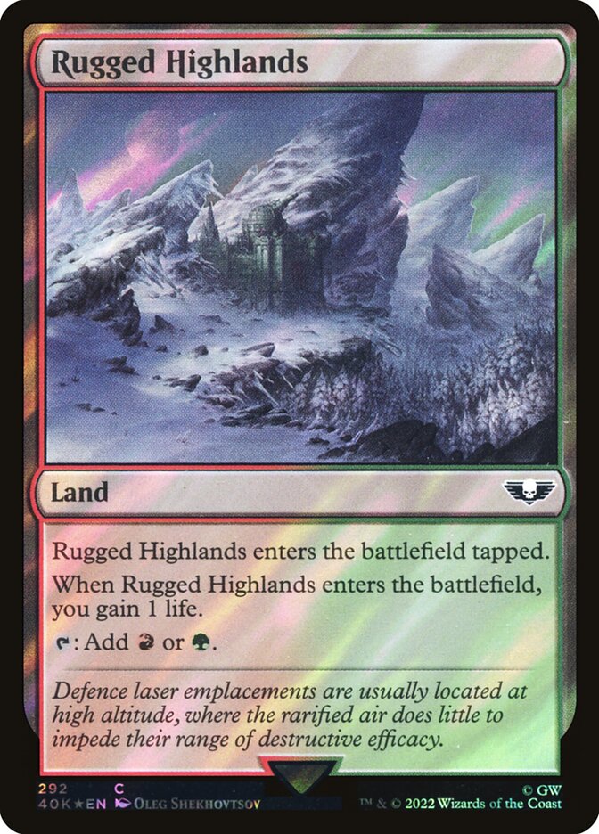 Planalto Acidentado / Rugged Highlands - Magic: The Gathering - MoxLand