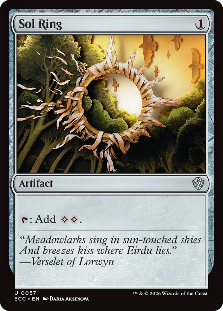 Anel Solar / Sol Ring - Magic: The Gathering - MoxLand