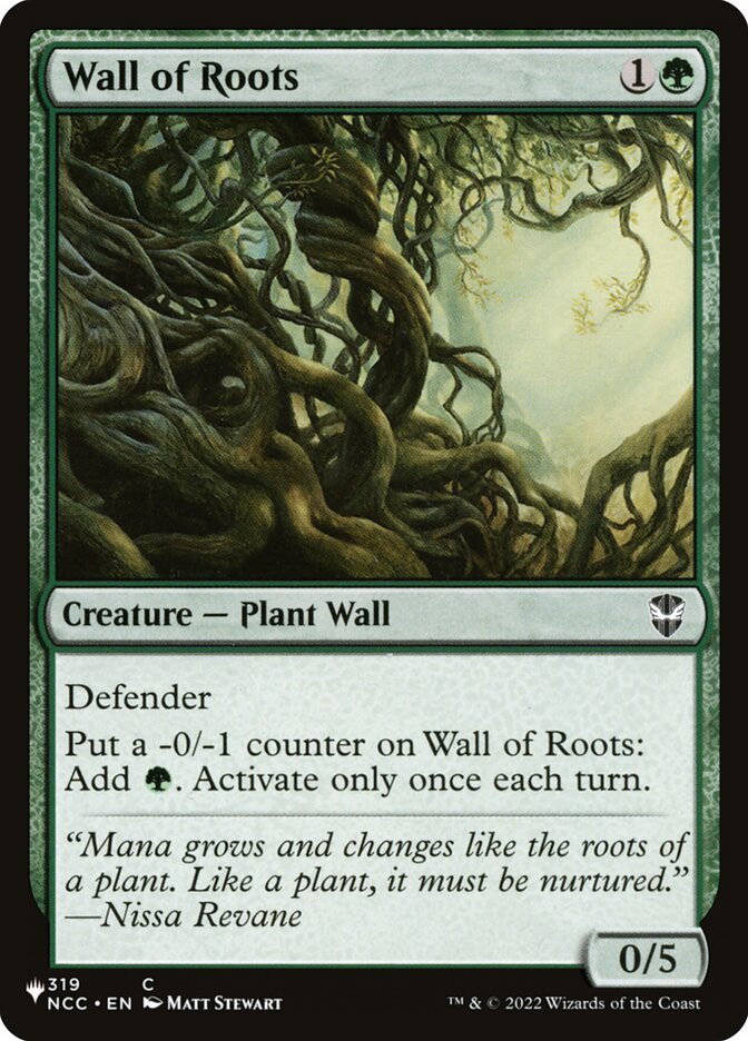 Barreira de Raízes / Wall of Roots - Magic: The Gathering - MoxLand