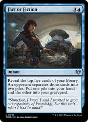 Fato ou Ficção / Fact or Fiction - Magic: The Gathering - MoxLand