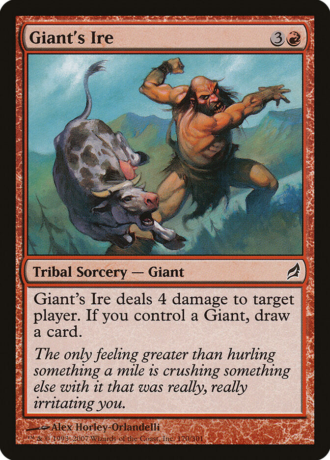 Ira do Gigante / Giant's Ire - Magic: The Gathering - MoxLand