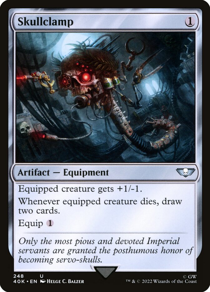 Pinça Craniana / Skullclamp - Magic: The Gathering - MoxLand