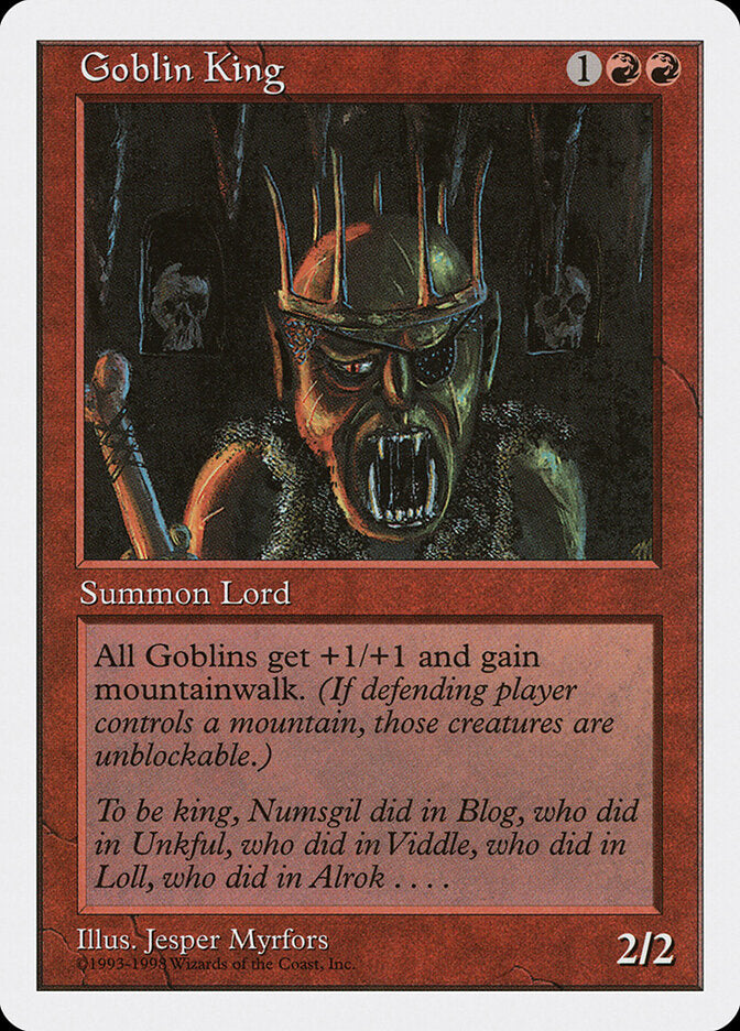 Rei dos Goblins / Goblin King - Magic: The Gathering - MoxLand