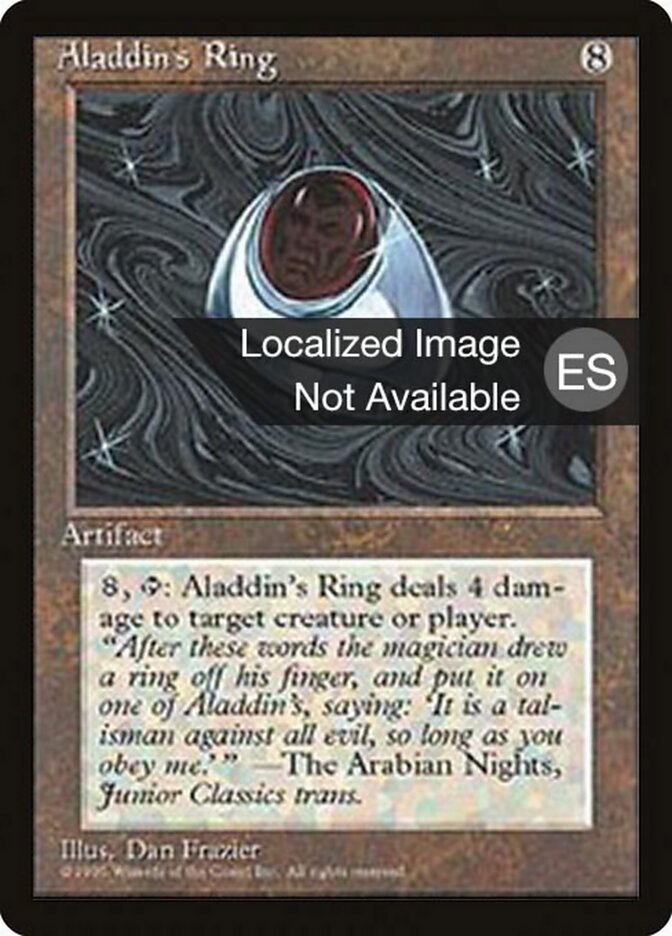 Anel de Aladim / Aladdin's Ring - Magic: The Gathering - MoxLand