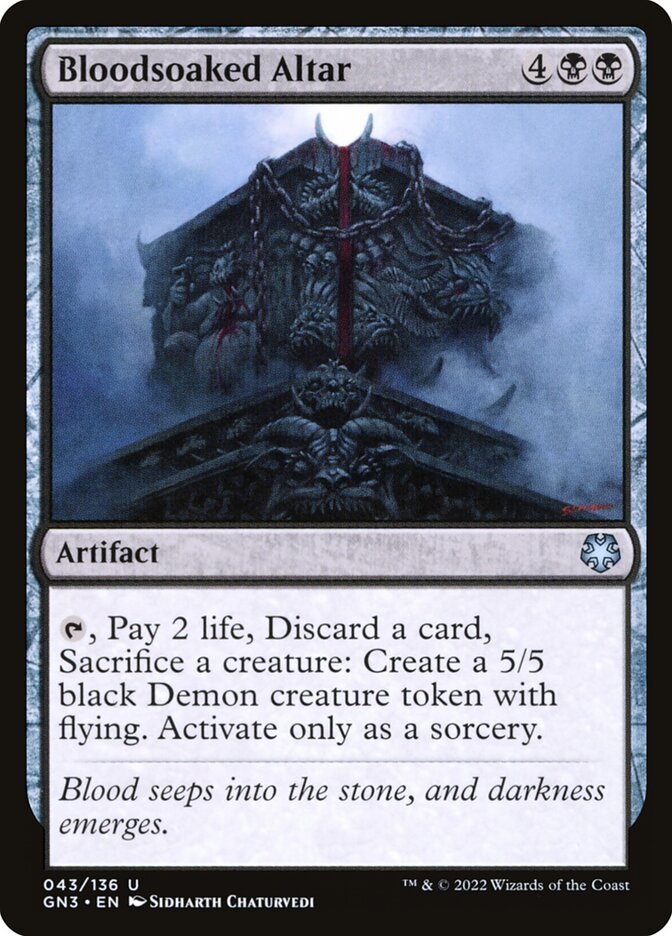Altar Ensanguentado / Bloodsoaked Altar - Magic: The Gathering - MoxLand