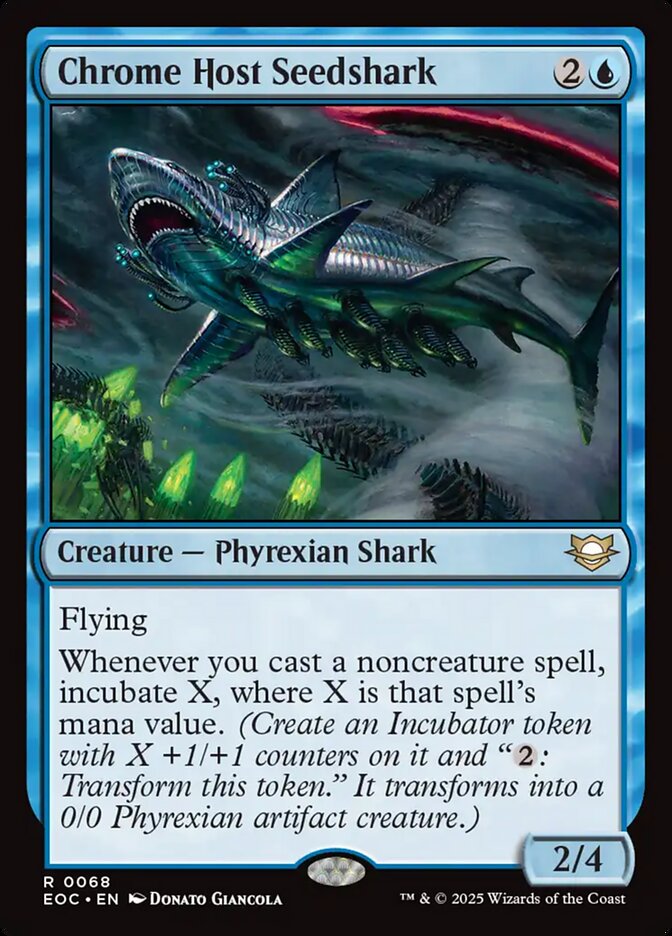 Tubarão-casulo da Hoste de Cromo / Chrome Host Seedshark - Magic: The Gathering - MoxLand