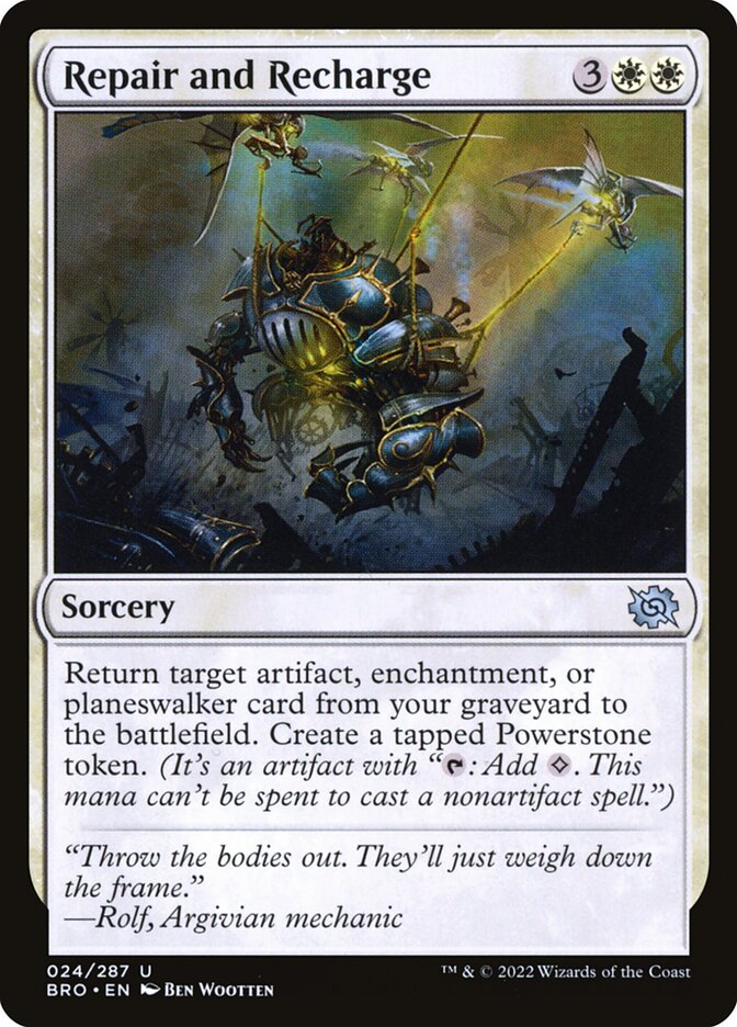 Reparar e Recarregar / Repair and Recharge - Magic: The Gathering - MoxLand