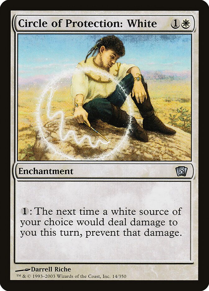 Círculo de Proteção: Branco / Circle of Protection: White - Magic: The Gathering - MoxLand