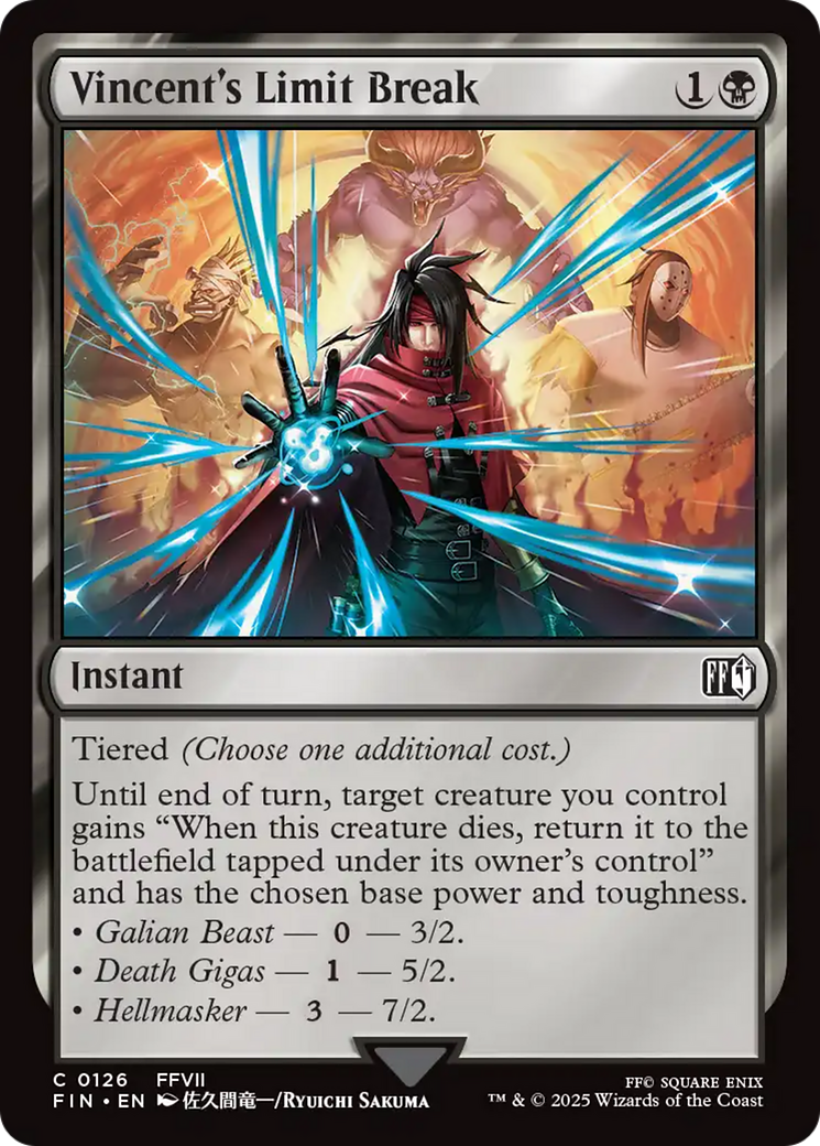 Limite Especial de Vincent / Vincent's Limit Break - Magic: The Gathering - MoxLand