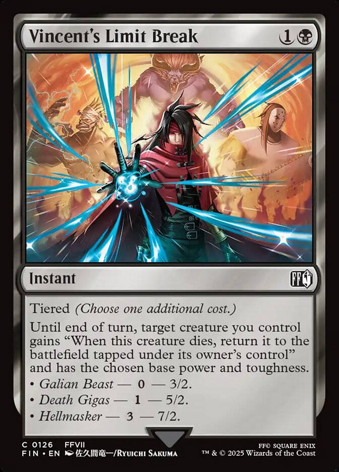 Limite Especial de Vincent / Vincent's Limit Break - Magic: The Gathering - MoxLand