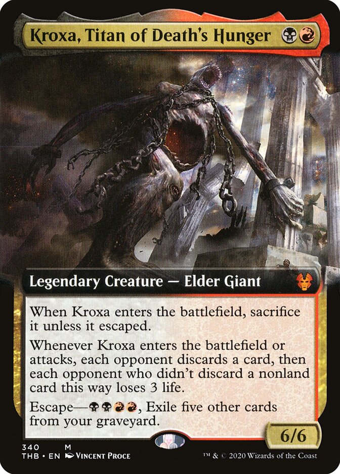 Croxa, Titã da Fome da Morte / Kroxa, Titan of Death's Hunger - Magic: The Gathering - MoxLand