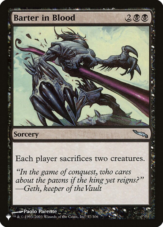 Escambo de Sangue / Barter in Blood - Magic: The Gathering - MoxLand