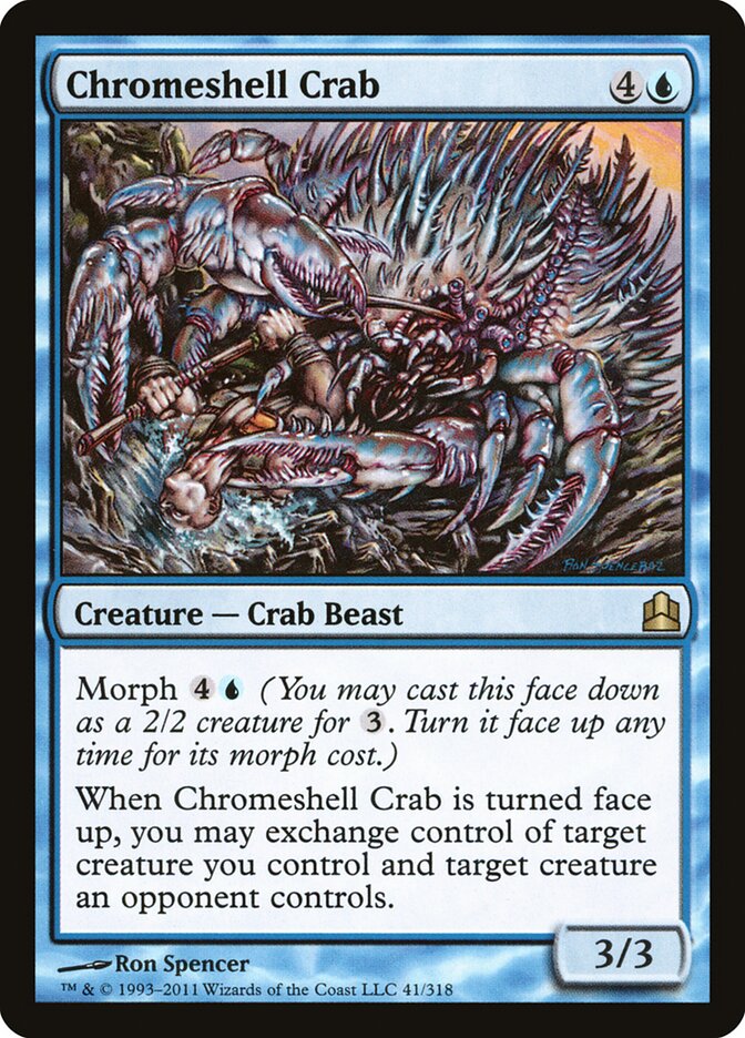 Caranguejo de Carapaça Cromada / Chromeshell Crab - Magic: The Gathering - MoxLand