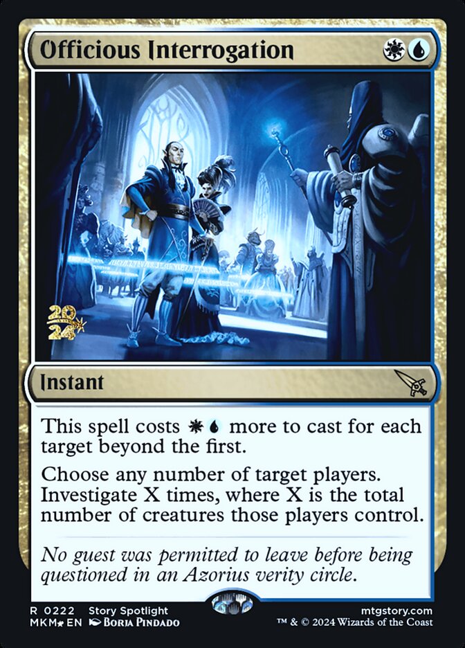 Interrogatório Exaustivo / Officious Interrogation - Magic: The Gathering - MoxLand