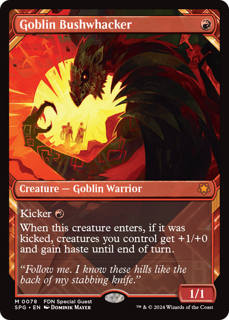 Guerrilheiro Goblin / Goblin Bushwhacker - Magic: The Gathering - MoxLand
