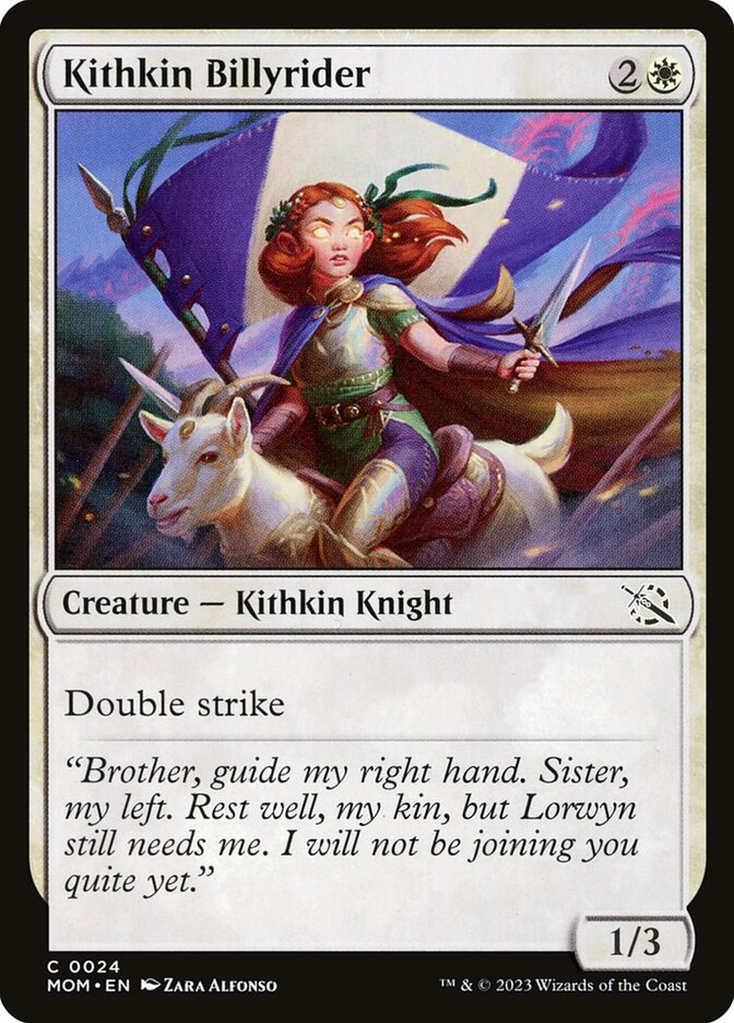 Ginete de Bodes Kithkin / Kithkin Billyrider - Magic: The Gathering - MoxLand