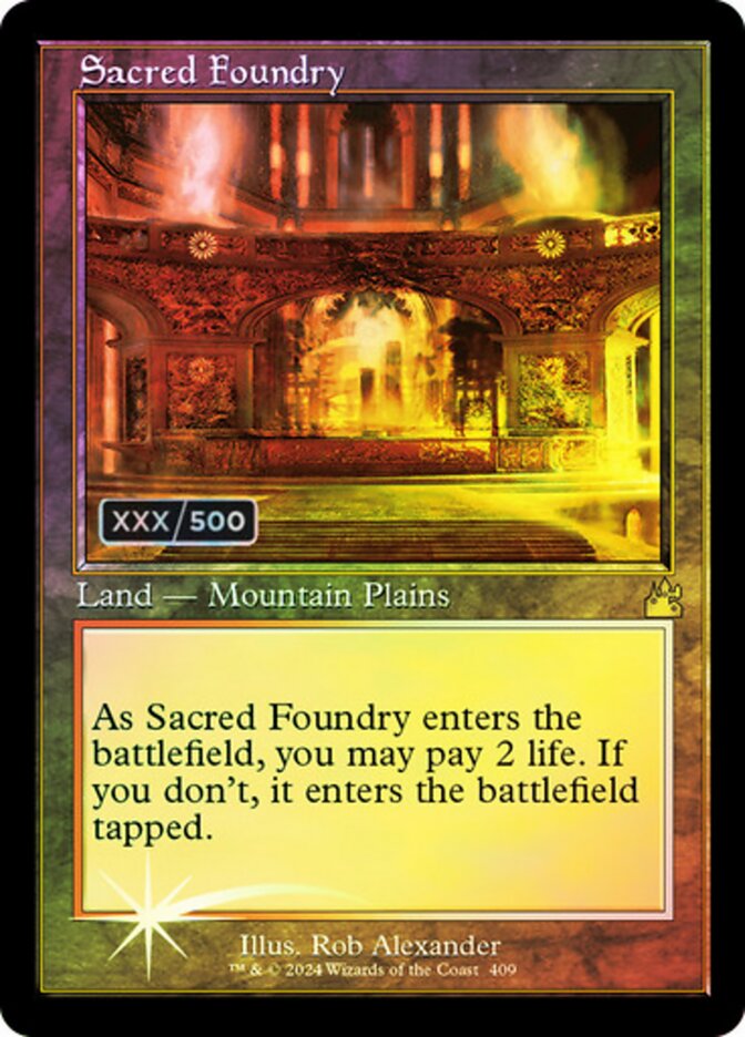 Fundição Sagrada / Sacred Foundry - Magic: The Gathering - MoxLand