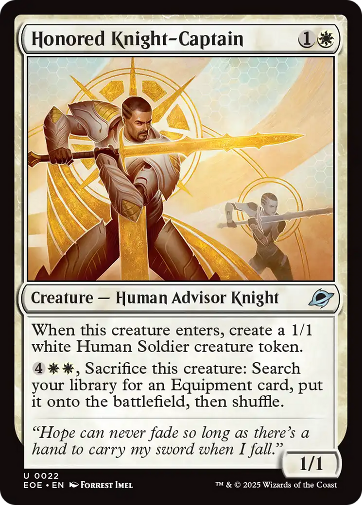 Cavaleiro-Capitão Honrado / Honored Knight-Captain - Magic: The Gathering - MoxLand
