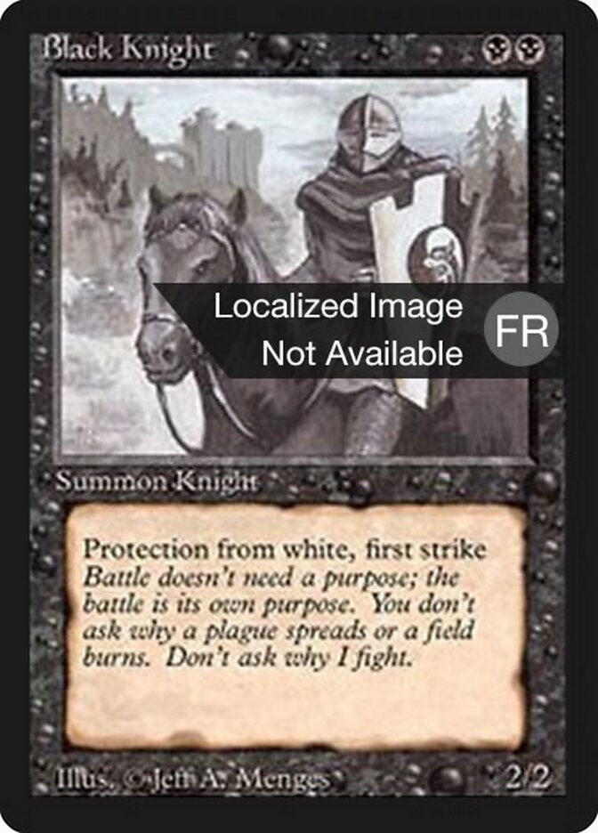 Cavaleiro Negro / Black Knight - Magic: The Gathering - MoxLand