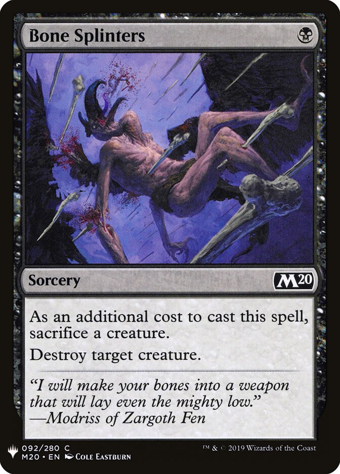 Estacas Ósseas / Bone Splinters - Magic: The Gathering - MoxLand