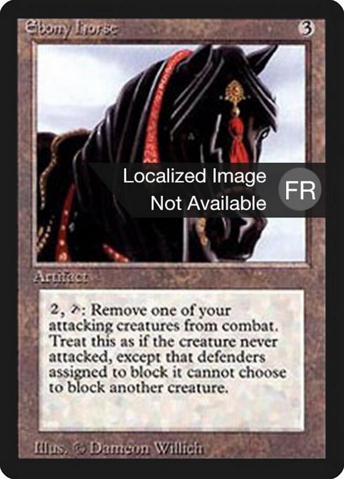 Cavalo de Ébano / Ebony Horse - Magic: The Gathering - MoxLand