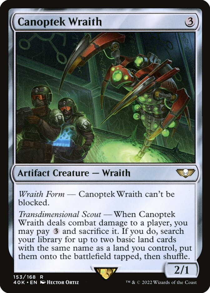 Aparição Canopteca / Canoptek Wraith - Magic: The Gathering - MoxLand