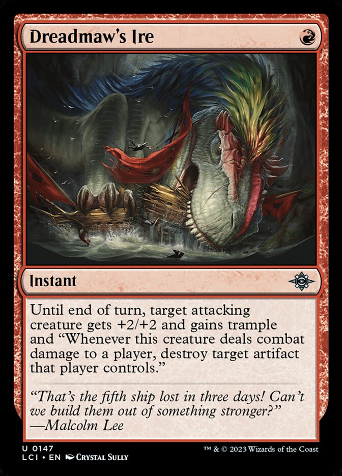Ira de Bocarra Sinistra / Dreadmaw's Ire - Magic: The Gathering - MoxLand