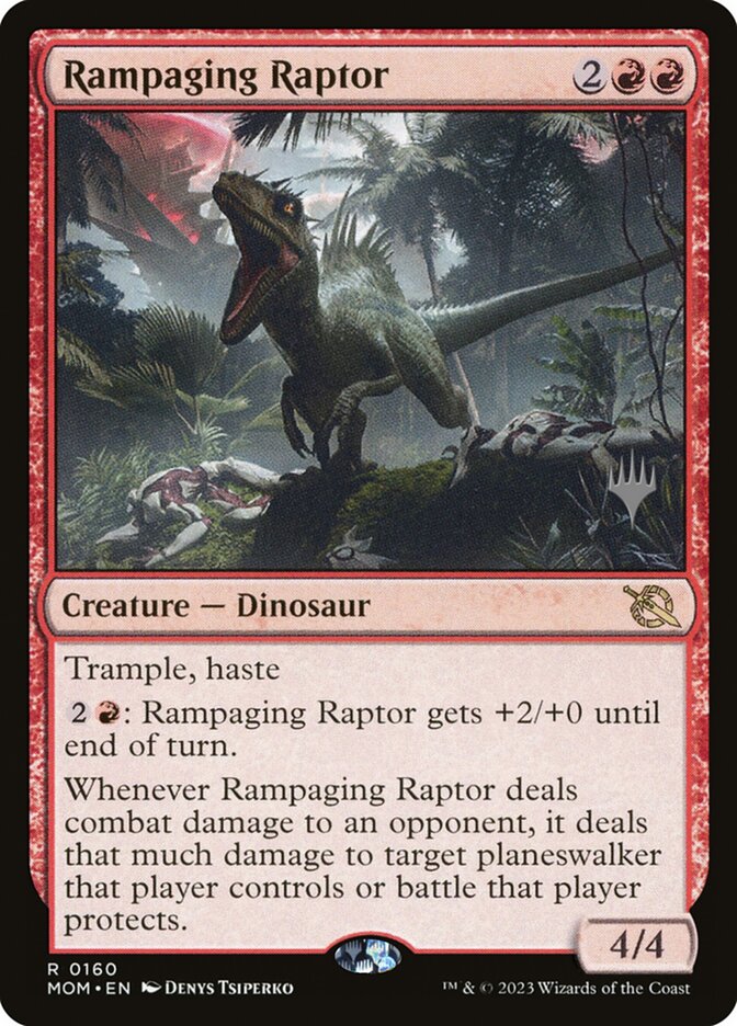 Raptor Rampante / Rampaging Raptor - Magic: The Gathering - MoxLand