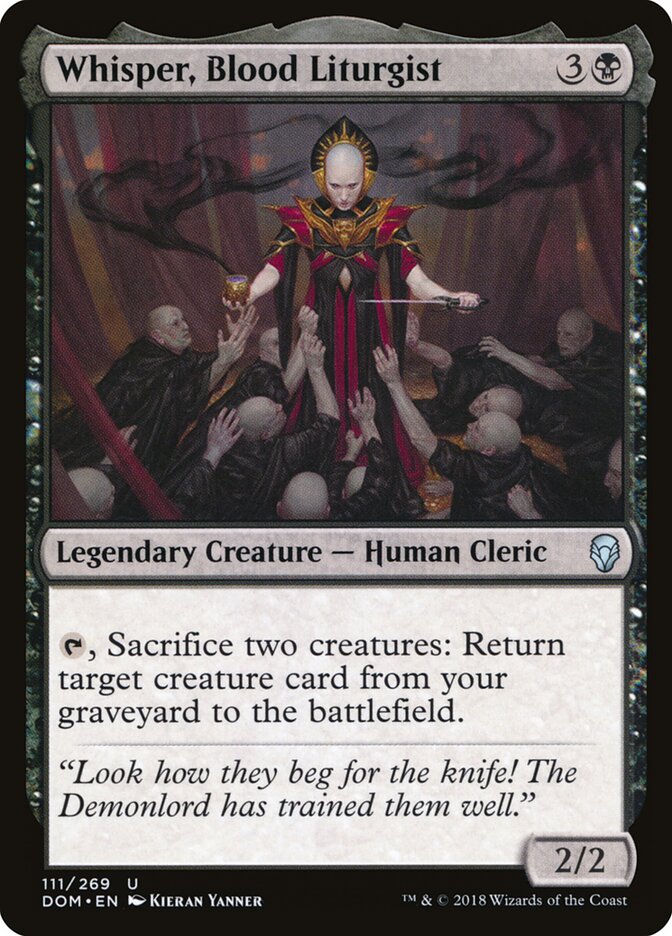 Sussurro, Liturgista do Sangue / Whisper, Blood Liturgist - Magic: The Gathering - MoxLand